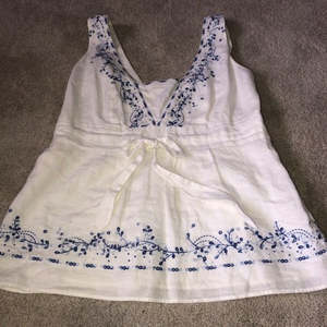 Ann Taylor Size‎ 8 Linen Tank Top Blouse